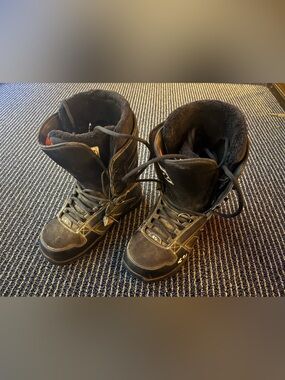 ThirtyTwo Exus Black Snowboard Boots US Men's Size 9.5 Euro 43.5 UK 8.5 Tread